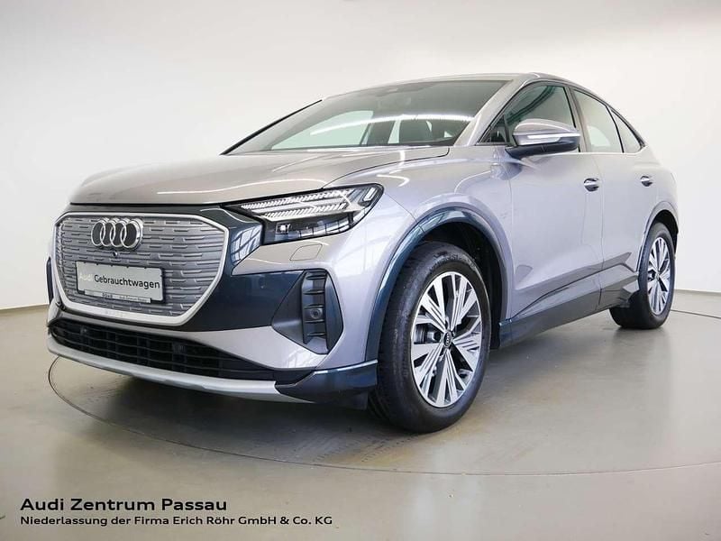 Taifungrau metallic Gebraucht 2022 Audi Q4 Sportback e-tron S-Line SUV | 27.900 € (Guter Preis) - Bild 1/4