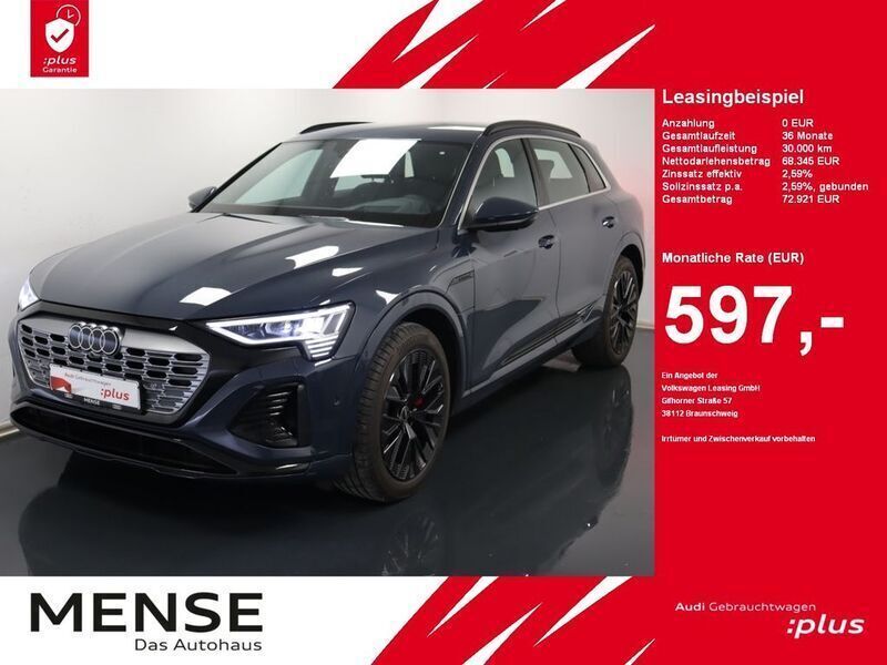 Plasmablau Gebraucht 2024 Audi Q8 e-tron S-Line SUV | 68.345 € (Fairer Preis) - Bild 1/4