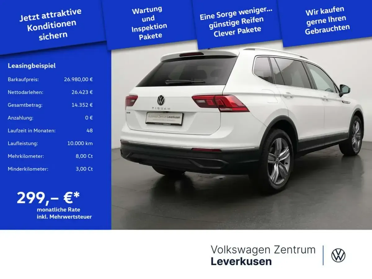 Gebraucht VW Tiguan Allspace Life 150 PS (110 kW) 2023 Weiß SUV