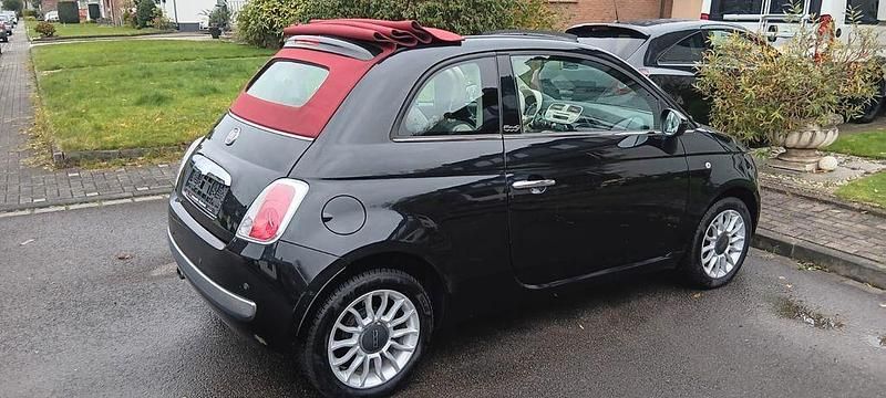 Schwarz Gebraucht 2013 Fiat 500 Lounge Cabrio | 6.450 € (Fairer Preis) - Bild 1/4