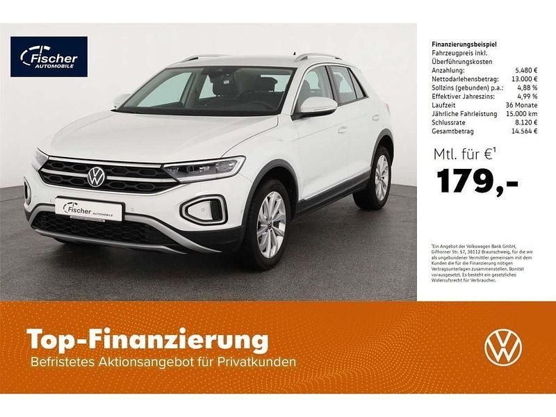 Weiß Gebraucht 2022 VW T-Roc Style SUV | 18.480 € (Guter Preis) - Bild 1/4