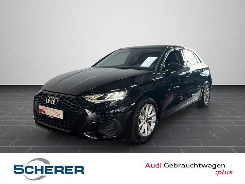 Schwarz Gebraucht 2022 Audi A3 Sportback Sport Limousine | 24.670 € (Fairer Preis) - Bild 1/4
