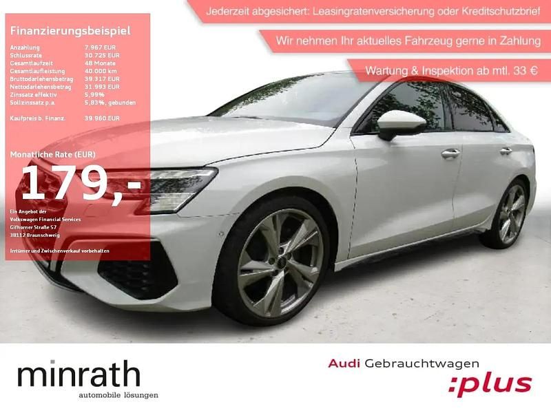 Weiß Gebraucht 2024 Audi S3 Ambiente Limousine | 39.959 € (Guter Preis) - Bild 1/4