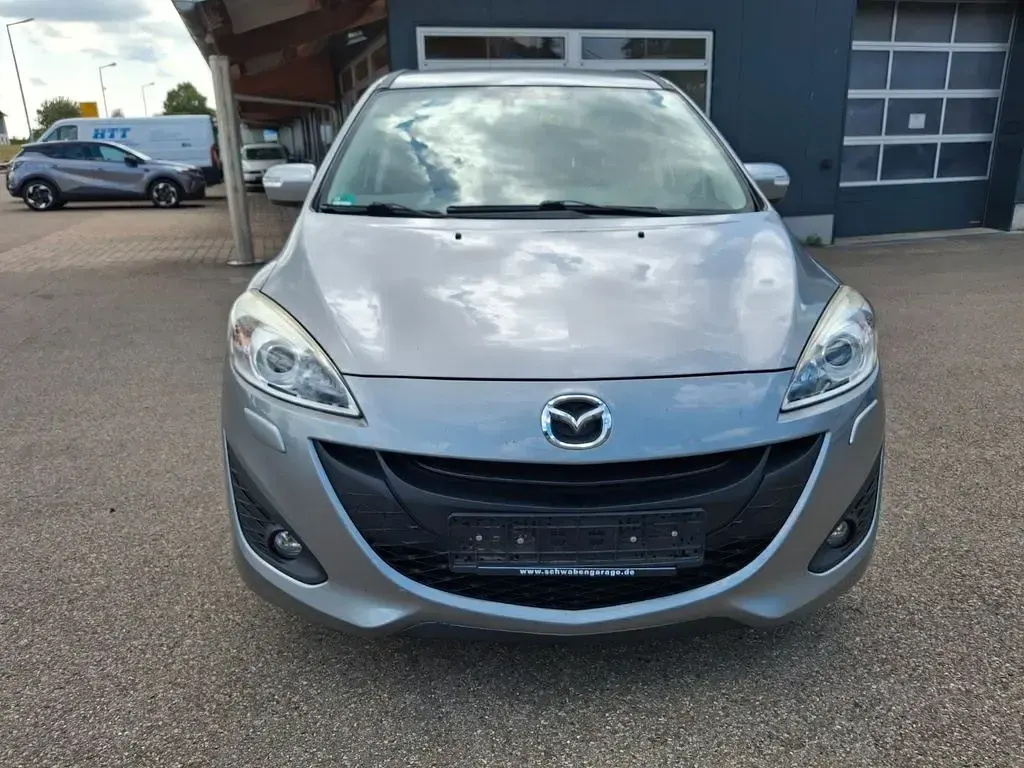 Gebraucht Mazda 5 Center-Line 150 PS (110 kW) 2013 Silber Van / Kleinbus