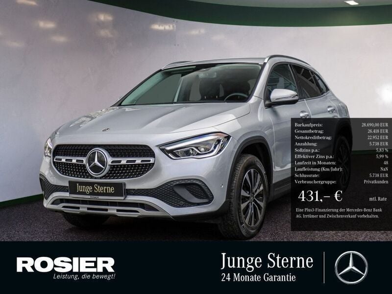 Silber / iridiumsilber Gebraucht 2022 Mercedes GLA200 Progressive SUV | 33.250 € (Fairer Preis) - Bild 1/4