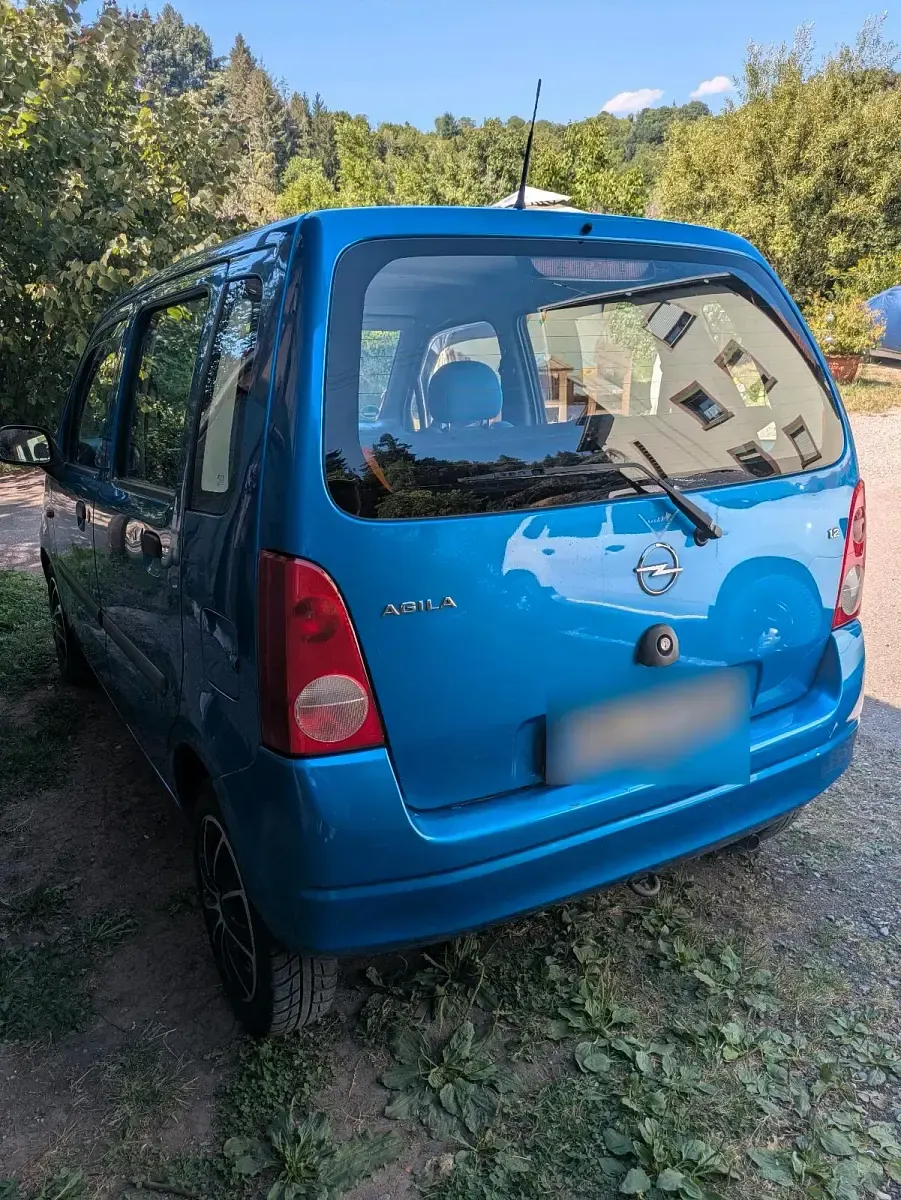 Gebraucht Opel Agila 75 PS (55 kW) 2003 Blau Van / Kleinbus