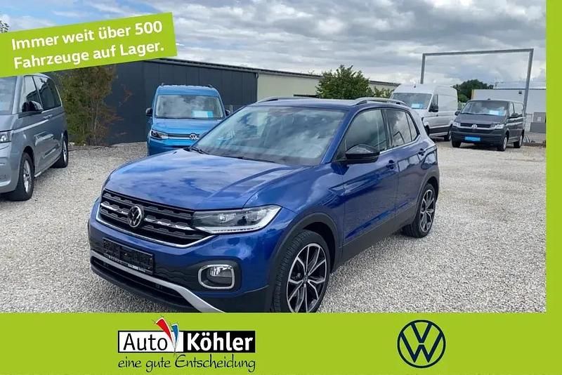 Reef blue Gebraucht 2020 VW T-Cross Style SUV | 16.400 € (Superpreis) - Bild 1/3