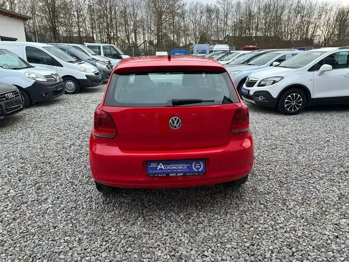 Gebraucht VW Polo Trendline 69 PS (50 kW) 2010 Rot Kleinwagen