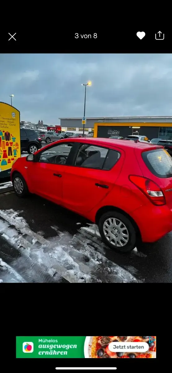Gebraucht Hyundai i20 77 PS (56 kW) 2008 Rot Kleinwagen
