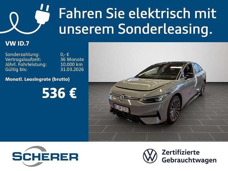 Gebraucht VW ID.7 Pro 210 kW (286 PS) 2024 Mondsteingrau schwarz Limousine
