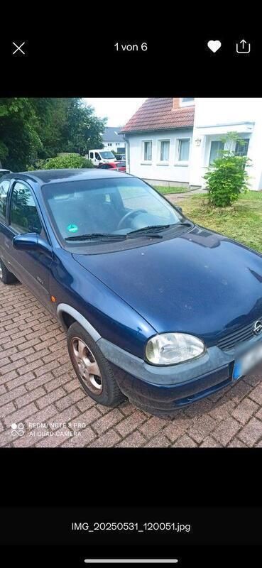 Blau Gebraucht 1999 Opel Corsa Limousine | 1.100 € (Fairer Preis) - Bild 1/4