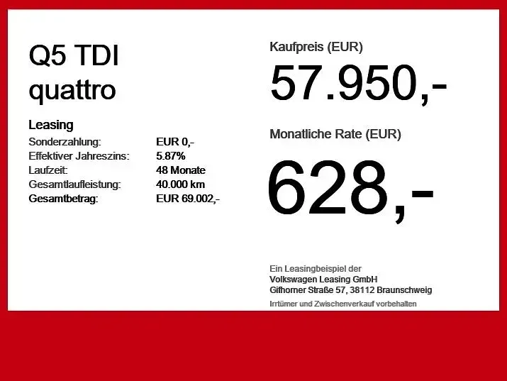 Neu Audi Q5 Sport 204 PS (150 kW) 2025 Grau SUV
