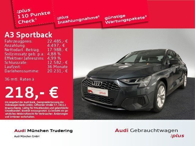 Gebraucht Audi A3 Sportback Basis 150 PS (110 kW) 2022 Grau Kleinwagen