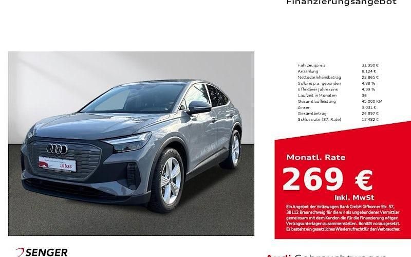 Grau Gebraucht 2022 Audi Q4 e-tron Comfort SUV | 31.990 € (Teuer) - Bild 1/4