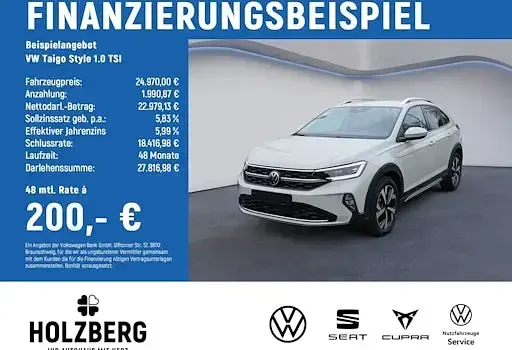 Neu VW Taigo Style 116 PS (85 kW) 2026 Grau SUV