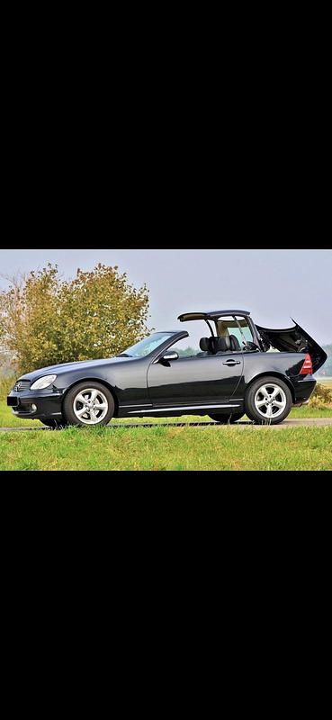 Blau Gebraucht 1998 Mercedes SLK230 Cabrio | 8.500 € (Teuer) - Bild 1/4
