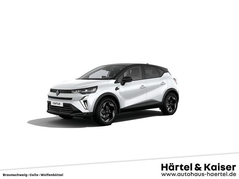 Perlmuttweiß metallic, black pearlschwarz metall (weiß) Neu 2025 Renault Captur SUV | 29.590 € (Fairer Preis) - Bild 1/4