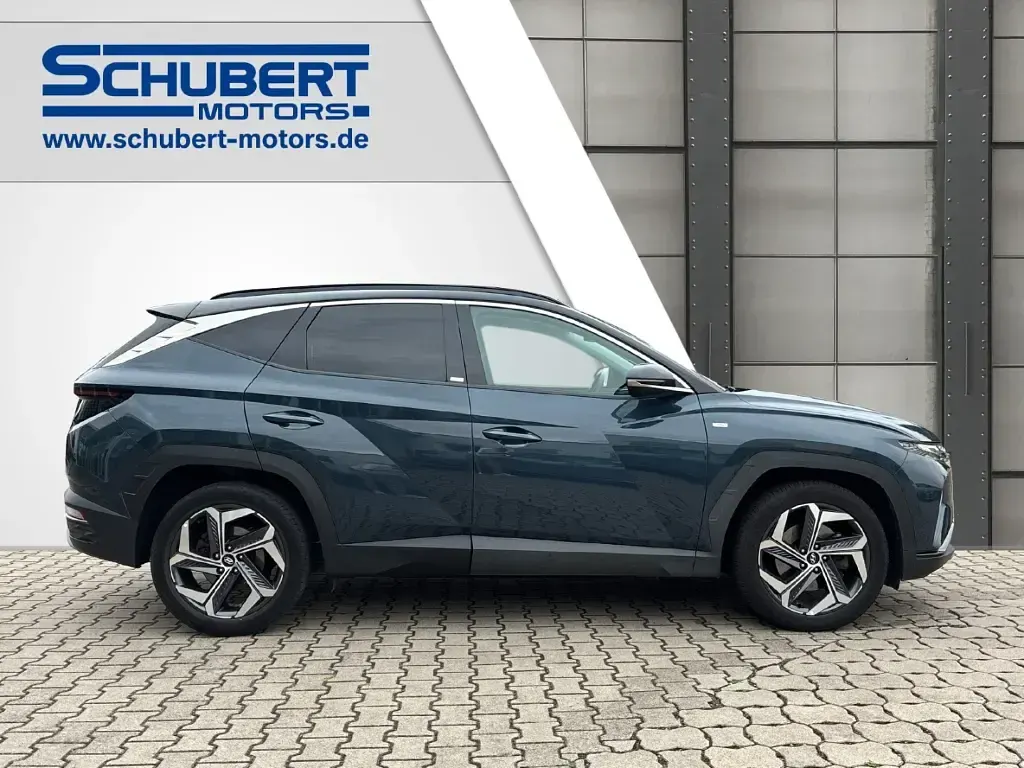 Gebraucht Hyundai Tucson Turbo 150 PS (110 kW) 2022 Teal blue / phantom black / met SUV