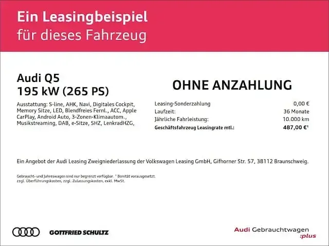Gebraucht Audi Q5 S-Line 299 PS (219 kW) 2022 Schwarz SUV