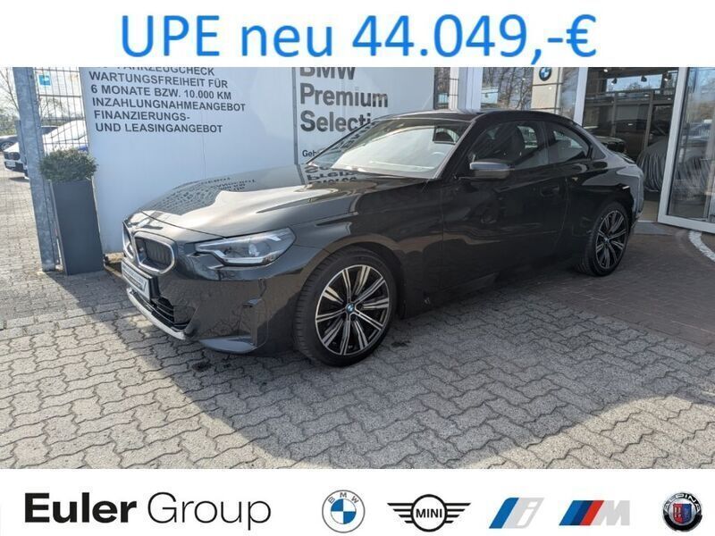 Schwarz Gebraucht 2023 BMW 218 Shadowline Coupé | 31.490 € (Superpreis) - Bild 1/4