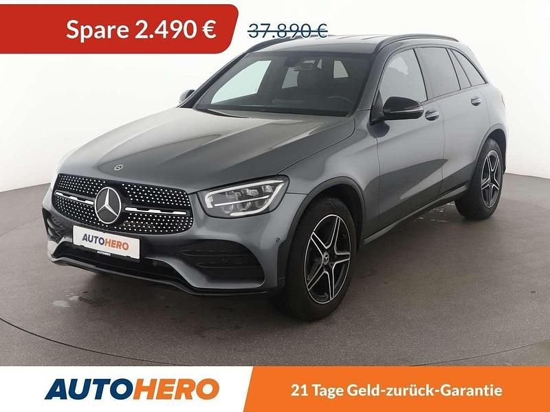 Selenitgrau Gebraucht 2020 Mercedes GLC220 AMG line SUV | 35.400 € (Fairer Preis) - Bild 1/3