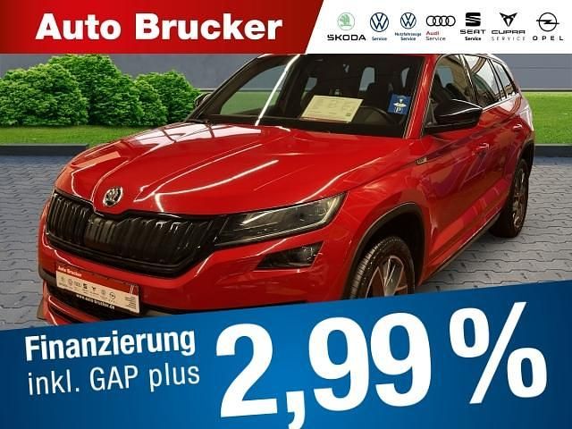 Rot Gebraucht 2021 Skoda Kodiaq SportLine SUV | 34.790 € (Fairer Preis) - Bild 1/4