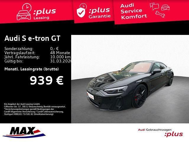 Mythosschwarz metallic Gebraucht 2025 Audi e-tron GT quattro Ambiente Limousine | 100.999 € (Etwas zu teuer) - Bild 1/2