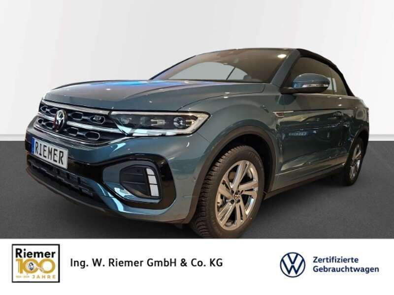 Petroleum blue metallic Gebraucht 2025 VW T-Roc Cabriolet R-line Cabrio | 40.889 € (Etwas zu teuer) - Bild 1/4