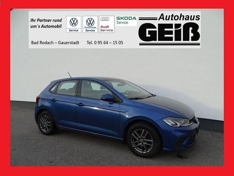 Blau Gebraucht 2022 VW Polo Life Limousine | 15.499 € - Bild 1/4