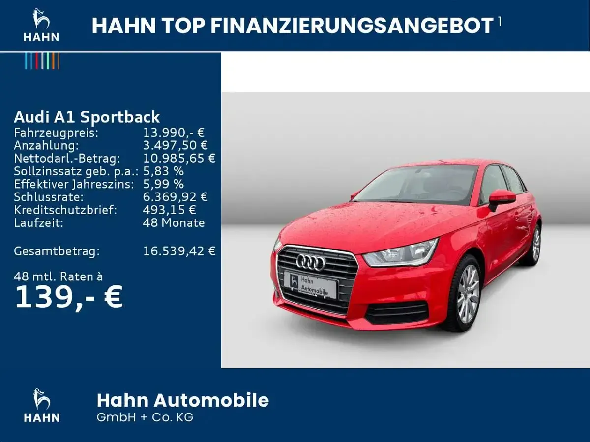 Gebraucht Audi A1 125 PS (91 kW) 2017 Misanorot perleffekt Kleinwagen