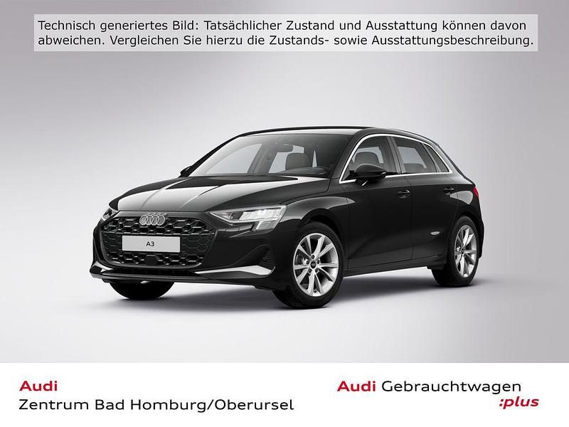 Mythosschwarz metallic Gebraucht 2025 Audi A3 Advanced Limousine | 32.990 € (Fairer Preis) - Bild 1/4