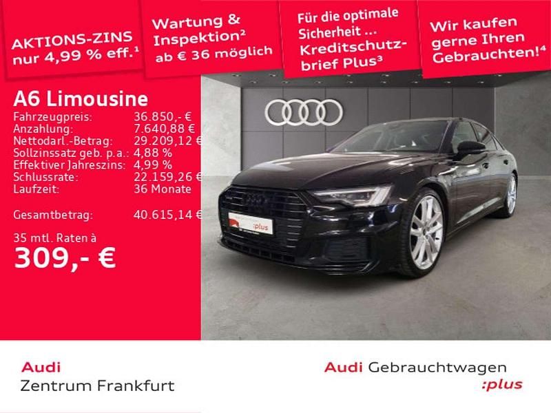 Schwarz Gebraucht 2022 Audi A6 Advanced Limousine | 36.850 € (Superpreis) - Bild 1/2