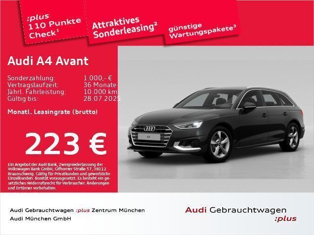 Mythosschwarz metallic Gebraucht 2024 Audi A4 Advanced Plus Kombi | 39.212 € (Teuer) - Bild 1/2