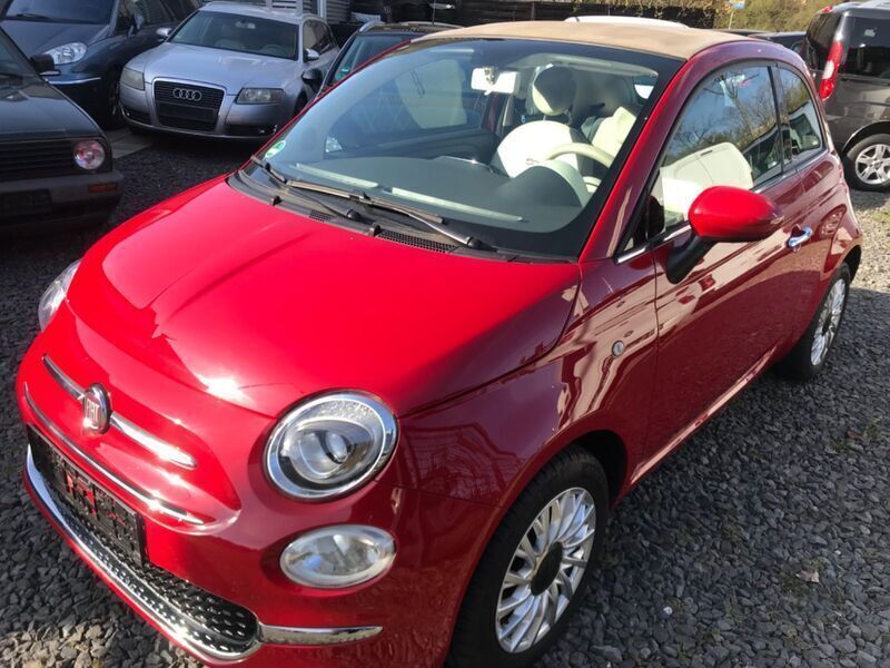 Colore esterno (passione rot) Gebraucht 2017 Fiat 500 Lounge Cabrio | 10.990 € (Guter Preis) - Bild 1/4