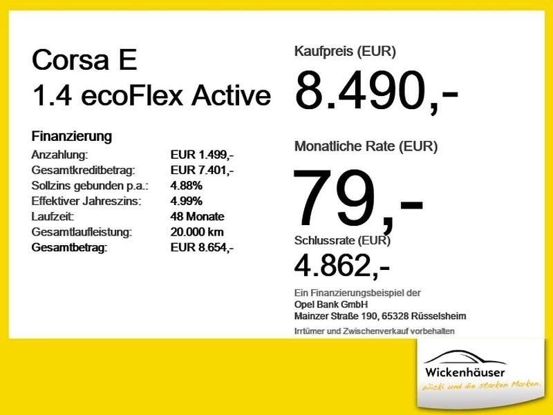 Gebraucht Opel Corsa Active 90 PS (66 kW) 2016 Weiß Kleinwagen