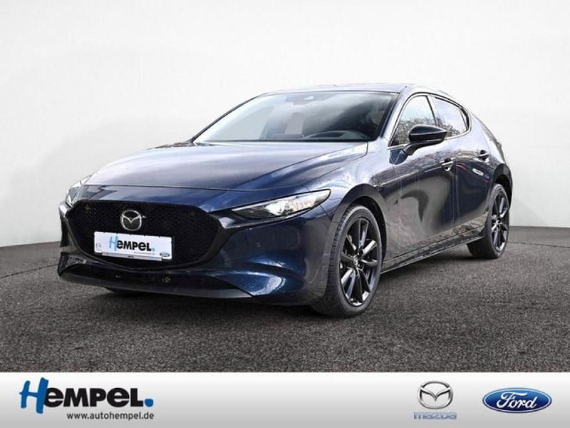 Blau Gebraucht 2022 Mazda 3 Limousine | 22.490 € (Fairer Preis) - Bild 1/4
