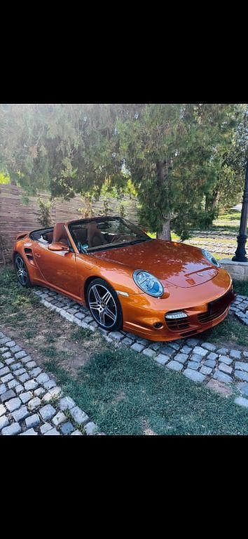 Braun Gebraucht 2008 Porsche 911 Turbo Cabriolet Cabrio | 99.000 € - Bild 1/4