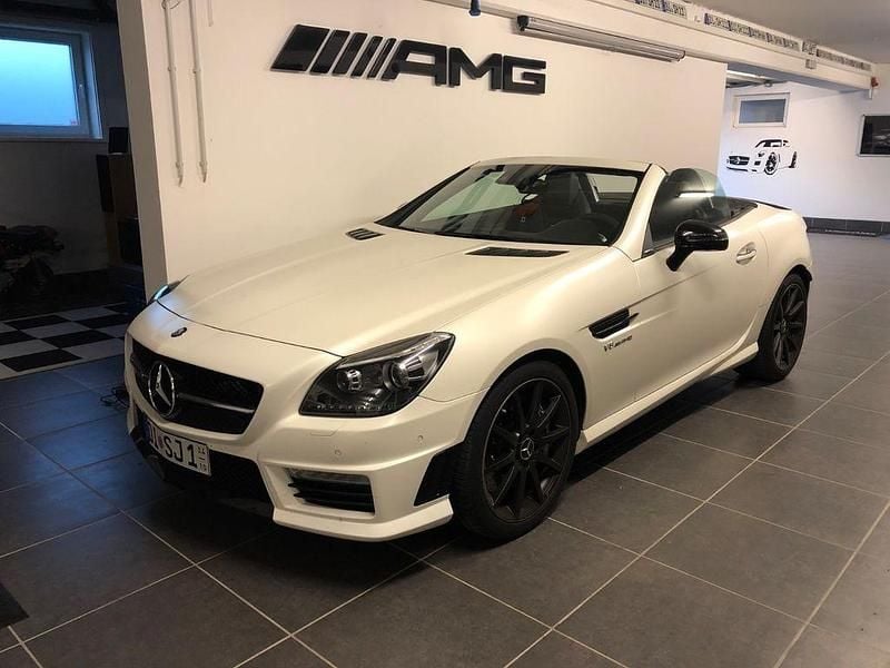 Weiß Gebraucht 2015 Mercedes SLK55 AMG AMG Cabrio | 59.900 € (Teuer) - Bild 1/4