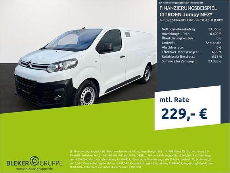 Polar weiß Gebraucht 2021 Citroën Jumpy Van / Kleinbus | 19.960 € (Guter Preis) - Bild 1/3