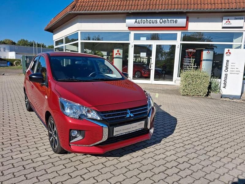 Rot Gebraucht 2021 Mitsubishi Space Star Spirit+ Limousine | 13.990 € (Fairer Preis) - Bild 1/4