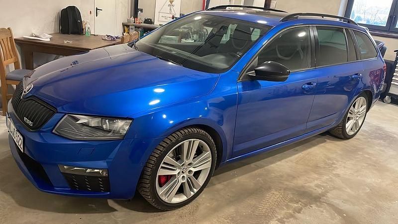 Gebraucht Skoda Octavia RS 184 PS (135 kW) 2014 Blau Kleinwagen