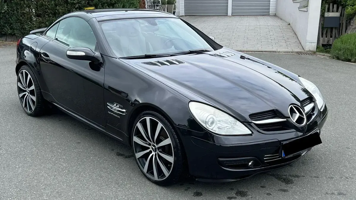Gebraucht Mercedes SLK200 163 PS (119 kW) 2006 Schwarz Cabrio