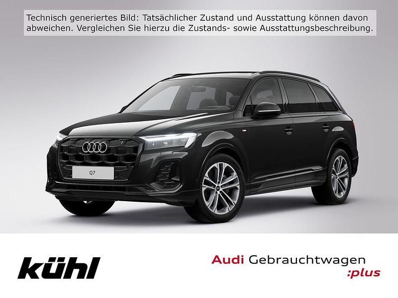 Mythosschwarz metallic Gebraucht 2024 Audi Q7 S-Line SUV | 66.690 € (Guter Preis) - Bild 1/3