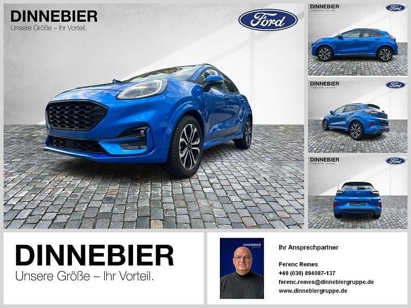 Dynamic blau met Gebraucht 2022 Ford Puma Gen-E ST-Line X SUV | 24.790 € - Bild 1/4