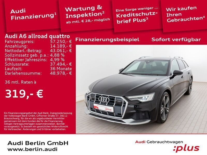 Mythosschwarz metallic Gebraucht 2022 Audi A6 Allroad Ambiente Kombi | 57.250 € (Teuer) - Bild 1/3