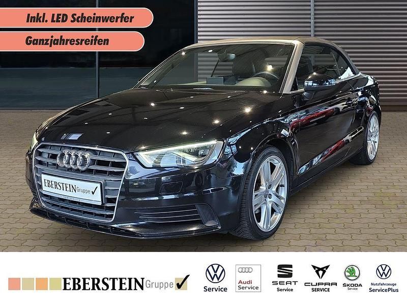 Schwarz Gebraucht 2015 Audi A3 Cabriolet S-Line Cabrio | 15.990 € (Etwas zu teuer) - Bild 1/3
