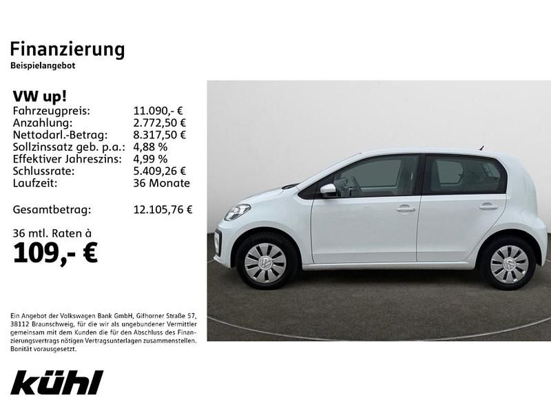 Gebraucht VW up! 65 PS (47 kW) 2021 Pure white Kleinwagen