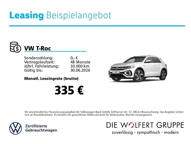 Gebraucht VW T-Roc IQ Drive 150 PS (110 kW) 2022 Weiß SUV