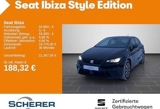 Gebraucht Seat Ibiza Style 115 PS (84 kW) 2024 Schwarz Limousine