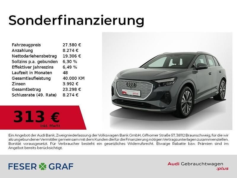 Kieselgrau Gebraucht 2022 Audi Q4 e-tron Advanced SUV | 27.580 € (Guter Preis) - Bild 1/2